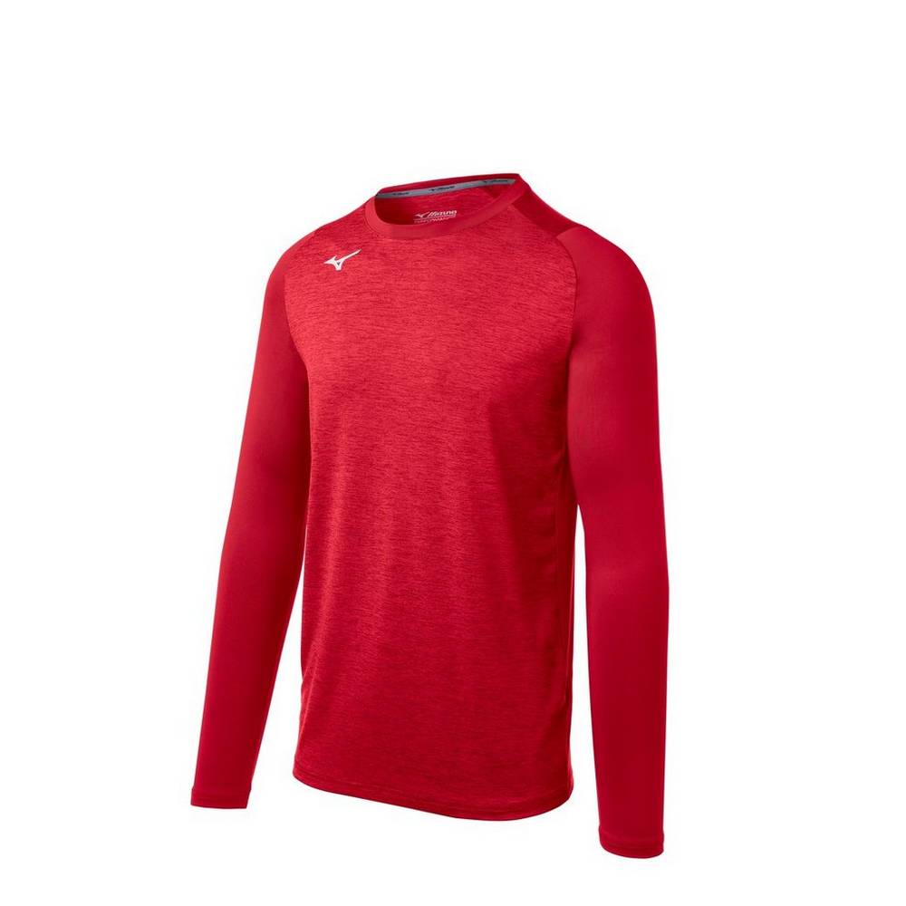 Base Layer Mizuno Alpha Stretch Sleeve Hombre Rojas Outlet OQSE-60398